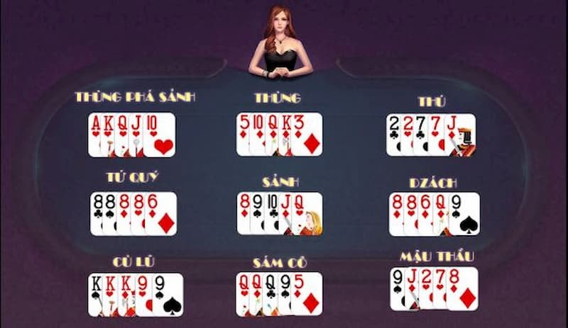 Hướng dẫn chơi Binh Xập Xám – Mậu Binh